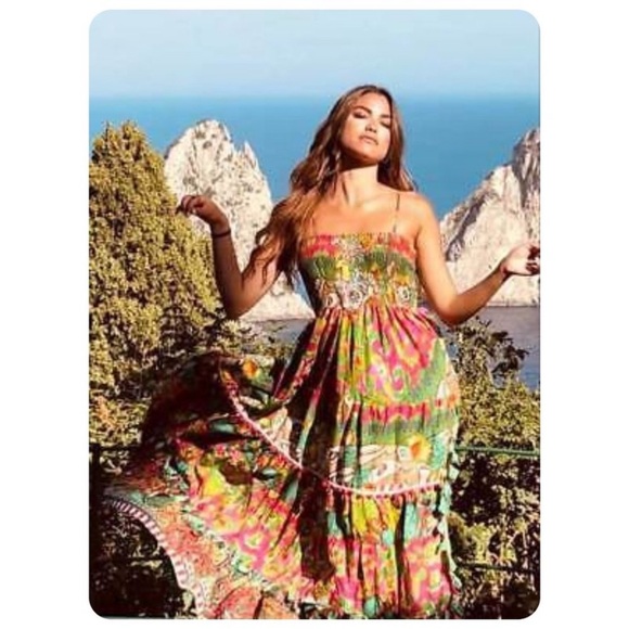 Antica Sartoria Dresses & Skirts - Antica Sartoria Smocked
Spaghetti Strap Dress